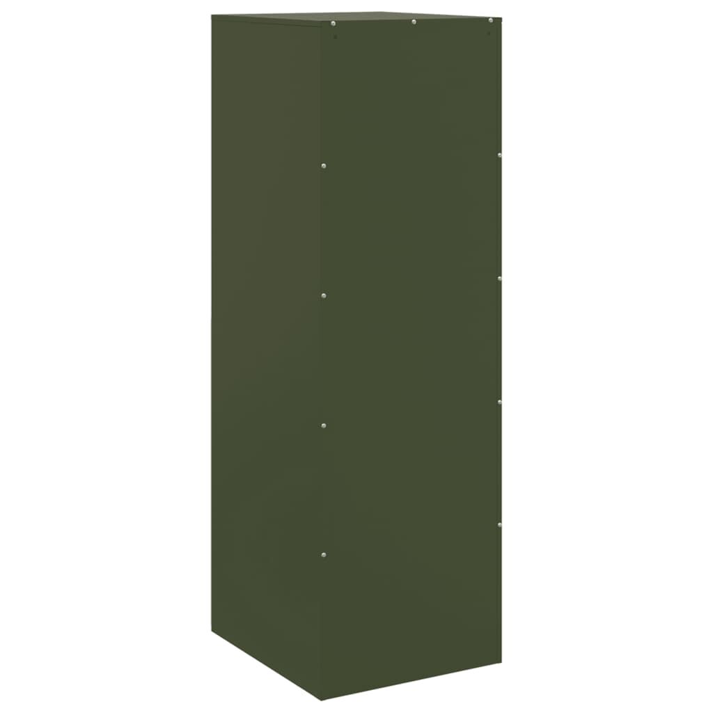 vidaXL Ντουλάπι Πράσινο Λαδί 34,5x39x107 εκ. από Ατσάλι