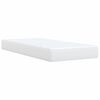 vidaXL Κρεβάτι Boxspring με Στρώμα Λευκό 80 x 200 εκ. Συνθετικό Δέρμα