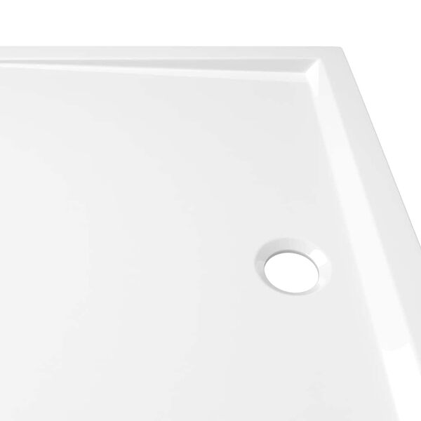 vidaXL Βάση Ντουζιέρας Ορθογώνια Λευκή 80 x 110 εκ. από ABS