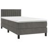 vidaXL &Kappa;&rho;&epsilon;&beta;ά&tau;&iota; Boxspring &mu;&epsilon; &Sigma;&tau;&rho;ώ&mu;&alpha; & LED &Sigma;&kappa;. &Gamma;&kappa;&rho;&iota; 80x200 &epsilon;&kappa;. &Beta;&epsilon;&lambda;&omicron;ύ&delta;&iota;&nu;&omicron;