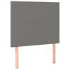 vidaXL Κρεβάτι Boxspring με Στρώμα & LED Σκ.Γκρι 80x200 εκ. Υφασμάτινο