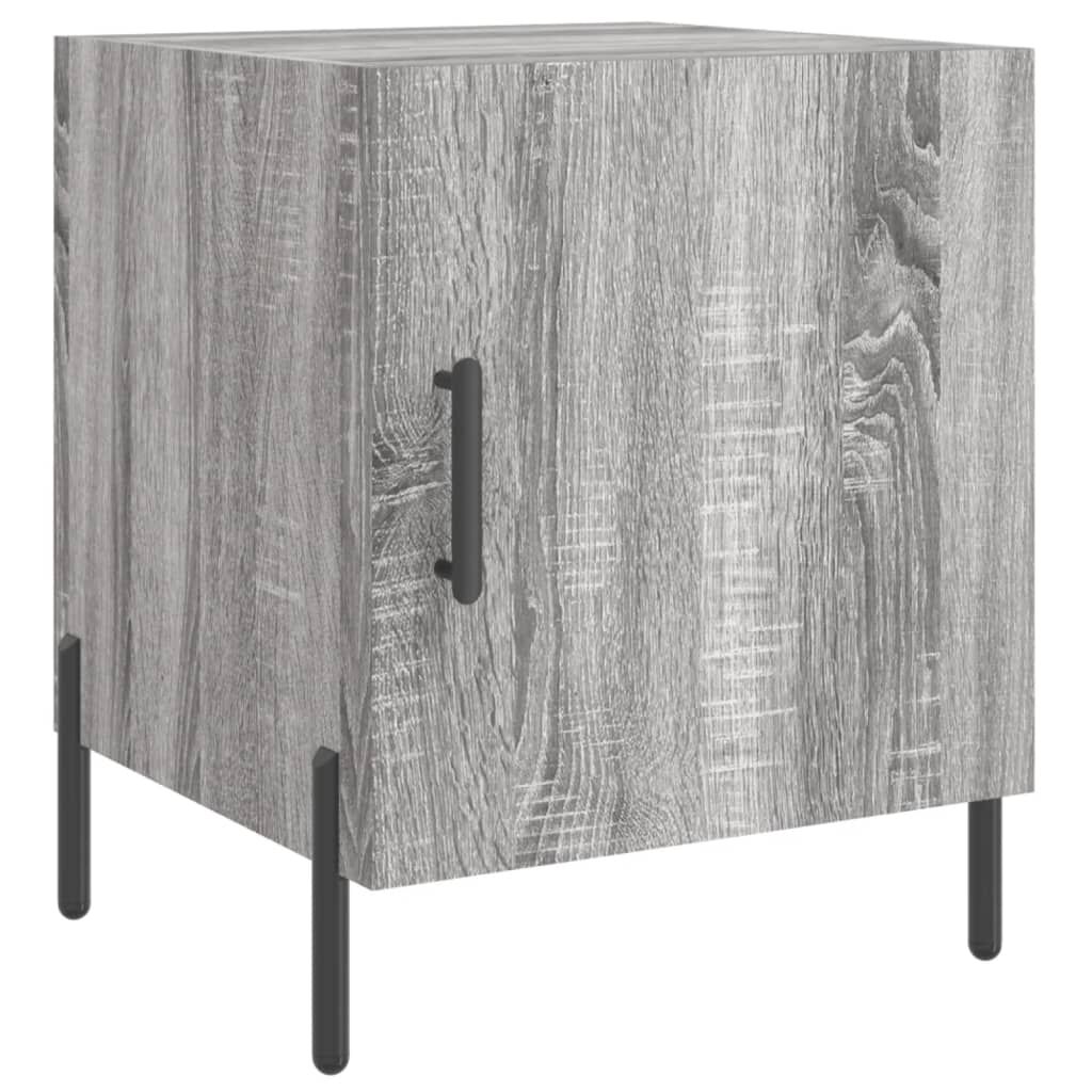 vidaXL Κομοδίνο Γκρι Sonoma 40 x 40 x 50 εκ. από Επεξεργασμένο Ξύλο