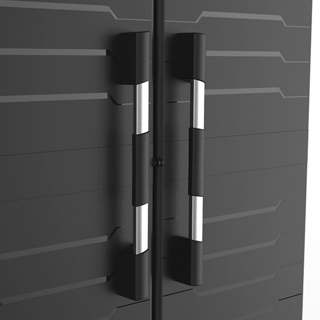 Keter Ντουλάπα Αποθήκευσης με Ράφια Garage XL Μαύρο / Γκρι 188 εκ.