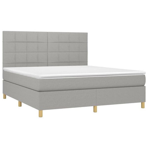 vidaXL &Kappa;&rho;&epsilon;&beta;ά&tau;&iota; Boxspring &mu;&epsilon; &Sigma;&tau;&rho;ώ&mu;&alpha; &Alpha;&nu;. &Pi;&rho;ά&sigma;&iota;&nu;&omicron; 160x200&epsilon;&kappa; &Upsilon;&phi;&alpha;&sigma;&mu;ά&tau;&iota;&nu;&omicron;