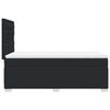 vidaXL Κρεβάτι Boxspring με Στρώμα Μαύρο 100x200εκ.από Συνθετικό Δέρμα