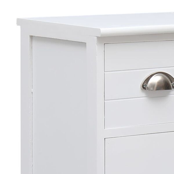 vidaXL Ντουλάπι με 10 Συρτάρια Λευκό 113 x 30 x 79 εκ. από Ξύλο