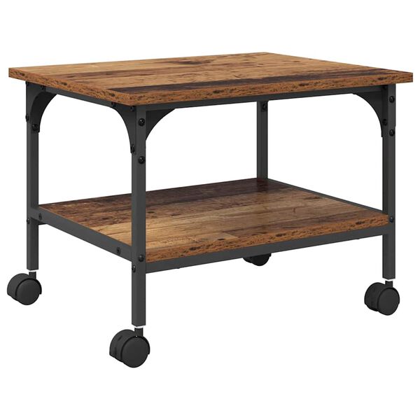 vidaXL Σταντ Εκτυπωτή Παλιό Ξύλο 50 x 40 x 38 cm Επεξεργασμένο ξύλο