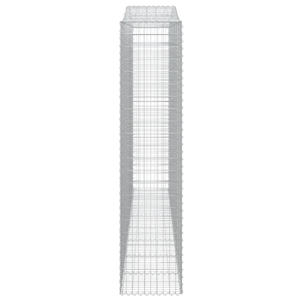 vidaXL Συρματοκιβώτια Τοξωτά 5 τεμ. 400x50x220/240 εκ. Γαλβαν. Ατσάλι