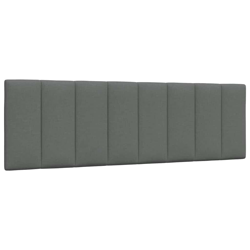 vidaXL Κρεβάτι Σκούρο Γκρι 160x200 εκ Υφασμάτινο