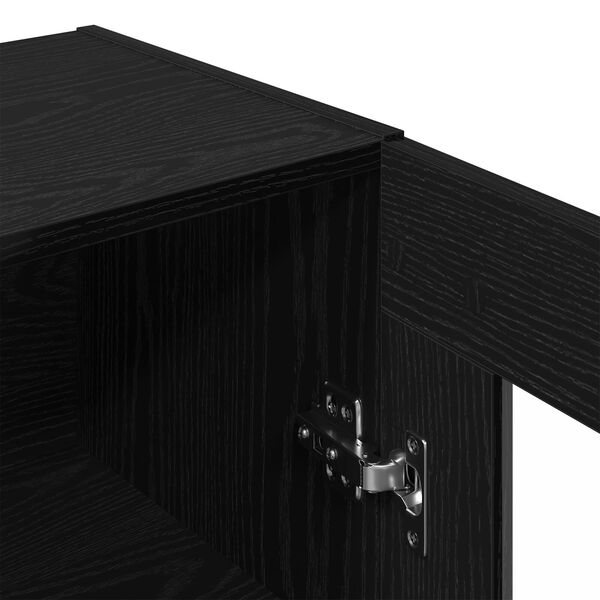 vidaXL Ντουλάπα Τοίχου Επιτοίχιο Μαύρη δρυς 69.5 x 34 x 90 εκ.