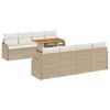 vidaXL Σετ Καναπέ Κήπου 7 pcs μπεζ και κρεμ 100 x 55 x 73 εκ