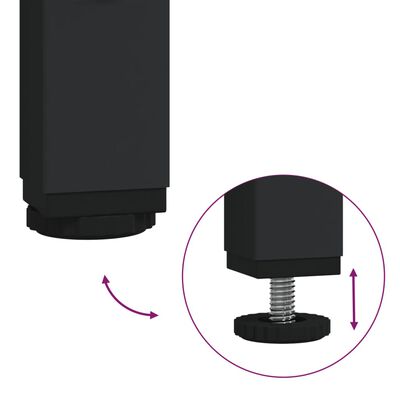 vidaXL Τραπέζι Κονσόλα Καπνιστή Δρυς 100x28x75 εκ. Επεξεργασμένο Ξύλο