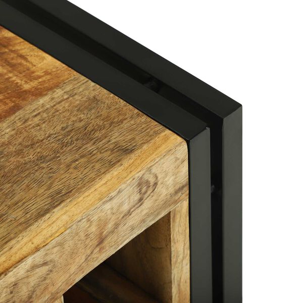 vidaXL Ράφι Κρασιού Καφέ 34.5 x 35 x 39 εκ. Μασίφ ξύλο μάνγκο
