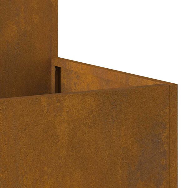 vidaXL Γλάστρα Κήπου 80x80x48 εκ. Από Ατσάλι