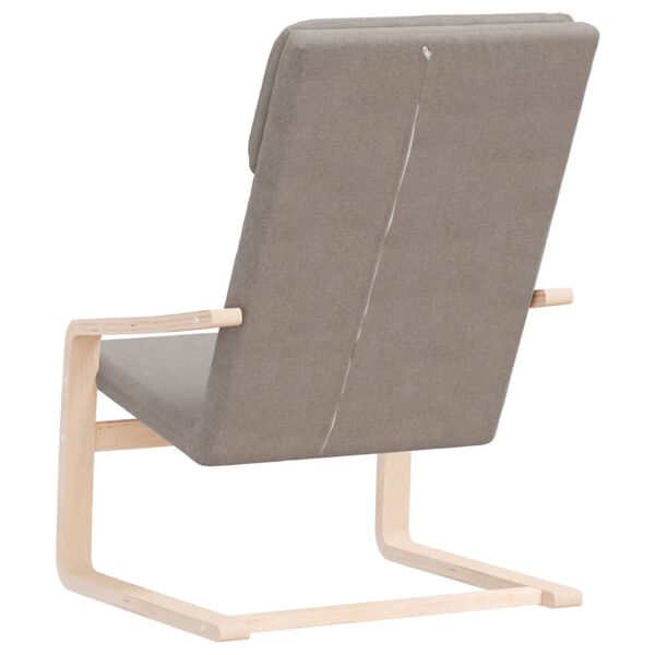 vidaXL Πολυθρόνα Relax Taupe Υφασμάτινη