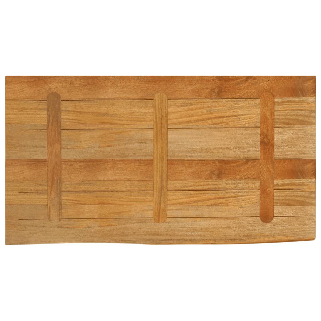 vidaXL Επιφάνεια Τραπεζιού 100x60x2,5 εκ. Live Edge Μασίφ Ξύλο Μάνγκο