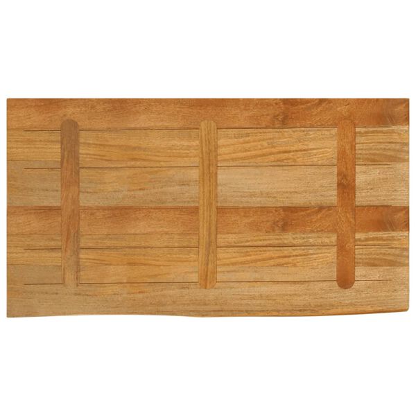 vidaXL Επιφάνεια Τραπεζιού 100x60x2,5 εκ. Live Edge Μασίφ Ξύλο Μάνγκο