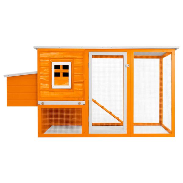 vidaXL Κοτέτσι Εξωτερικού Χώρου με 1 Σημείο Συλλογής Αυγών Ξύλινο