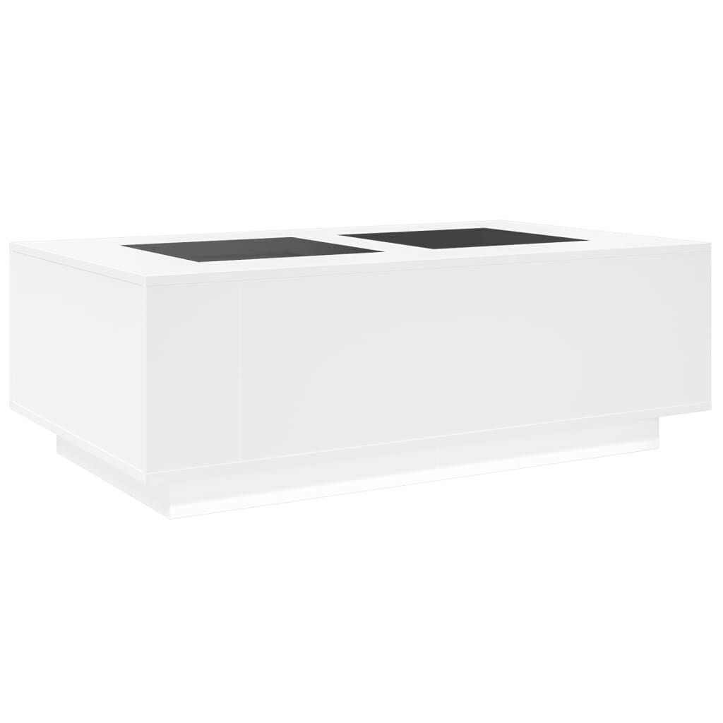 vidaXL Τραπεζάκι Σαλονιού Infinity LED Λευκό 116x69x40 εκ.