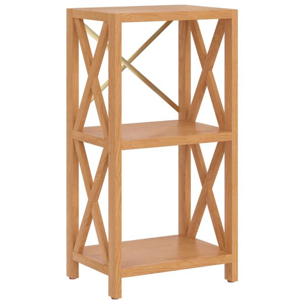 vidaXL Ραφιέρα 3 Επιπέδων 40 x 30 x 78 εκ. από Μασίφ Ξύλο Δρυός
