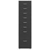 vidaXL Αρχειοθήκη Φορητή Ανθρακί 28 x 41 x 109 εκ. Μεταλλική