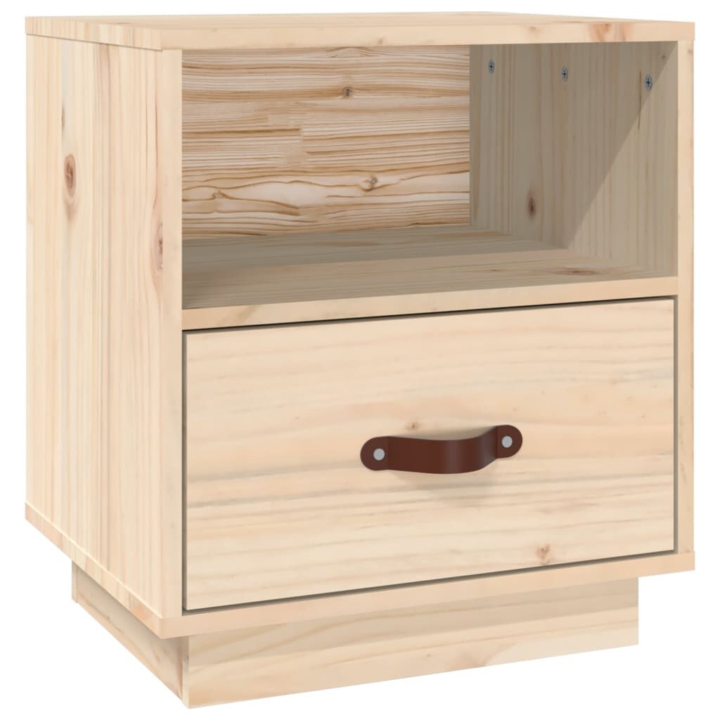 vidaXL Κομοδίνο 40 x 34 x 45 εκ. από Μασίφ Ξύλο Πεύκου