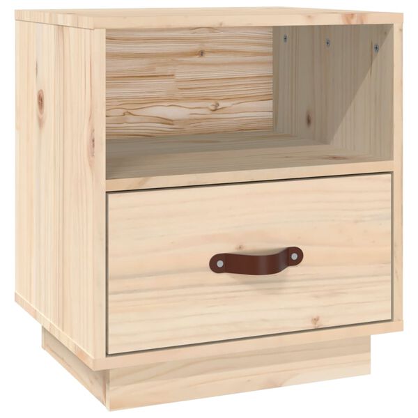 vidaXL Κομοδίνο 40 x 34 x 45 εκ. από Μασίφ Ξύλο Πεύκου