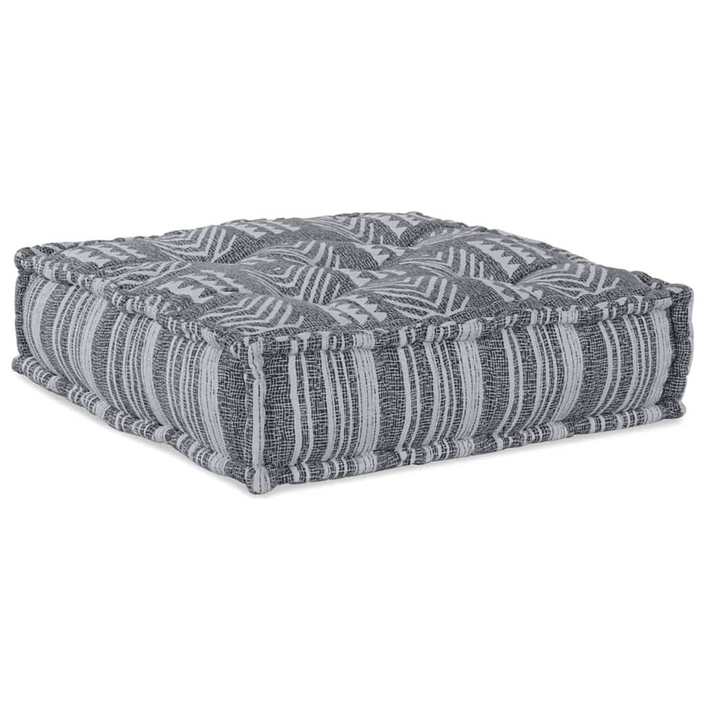 vidaXL Πουφ 2 pcs Γκρι 70 x 70 x 54 εκ ύφασμα