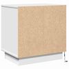 vidaXL Κομοδίνο με συρτάρι Λευκό 50 x 34.5 x 50 εκ. Επεξεργασμένο ξύλο