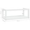 vidaXL Έπιπλο Μπάνιου Επιτοίχιο Λευκό 79 x 38 x 31 εκ. Σιδερένιο