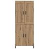 vidaXL Highboard 2 pcs Artisan Oak &Epsilon;&pi;&epsilon;&xi;&epsilon;&rho;&gamma;&alpha;&sigma;&mu;έ&nu;&omicron; &xi;ύ&lambda;&omicron;