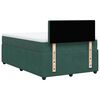 vidaXL Κρεβάτι Boxspring με Στρώμα Σκούρο Πράσινο 120x200εκ. Βελούδινο