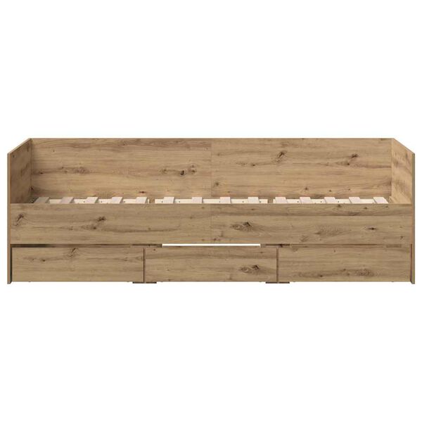 vidaXL &Kappa;&alpha;&nu;&alpha;&pi;έ&sigmaf; &Kappa;&rho;&epsilon;&beta;ά&tau;&iota; Artisan Oak 90 x 200 cm &Epsilon;&pi;&epsilon;&xi;&epsilon;&rho;&gamma;&alpha;&sigma;&mu;έ&nu;&omicron; &xi;ύ&lambda;&omicron;