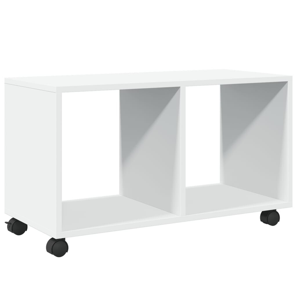 vidaXL Ντουλάπι Τροχήλατο Λευκό 72x33x42,5 εκ. από Επεξ. Ξύλο