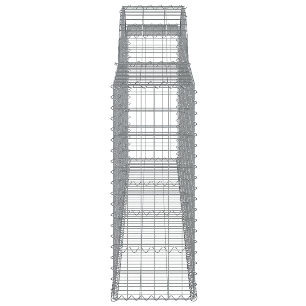 vidaXL Συρματοκιβώτια Τοξωτά 25 τεμ. 300x30x80/100 εκ. Γαλβαν. Ατσάλι