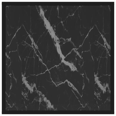 vidaXL Τραπεζάκι Σαλονιού Μαύρο 60 x 60 x 35 εκ. από Ψημένο Γυαλί