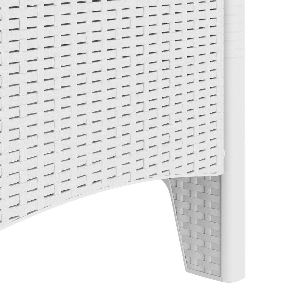 vidaXL Καρέκλες κήπου 2 pcs Λευκό 53 x 49 x 85 εκ. Πλαστικό