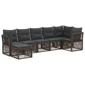 vidaXL &Sigma;&epsilon;&tau; &Kappa;&alpha;&nu;&alpha;&pi;έ &Kappa;ή&pi;&omicron;&upsilon; 7 pcs &Gamma;&kappa;&rho;&iota; &sigma;&upsilon;&nu;&theta;&epsilon;&tau;&iota;&kappa;ό &rho;&alpha;&tau;ά&nu;