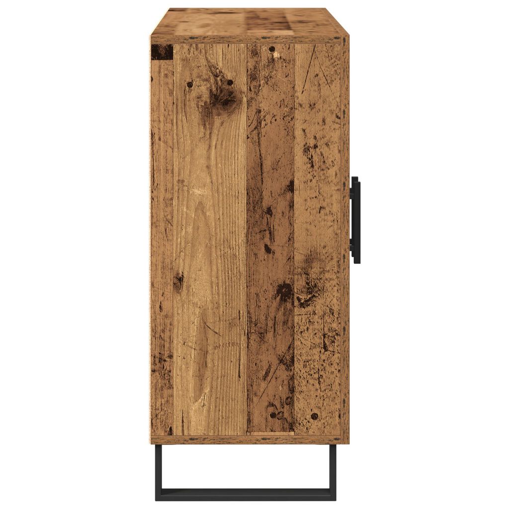 vidaXL Μπουφές με 3 Πόρτες Παλιού Ξύλου 90x34x80 εκ. Σαθρού Ξύλου