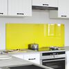 vidaXL Πίσω Πάνελ Κουζίνας 2 pcs Κίτρινο 70 x 50 cm σκληρυμένο γυαλί