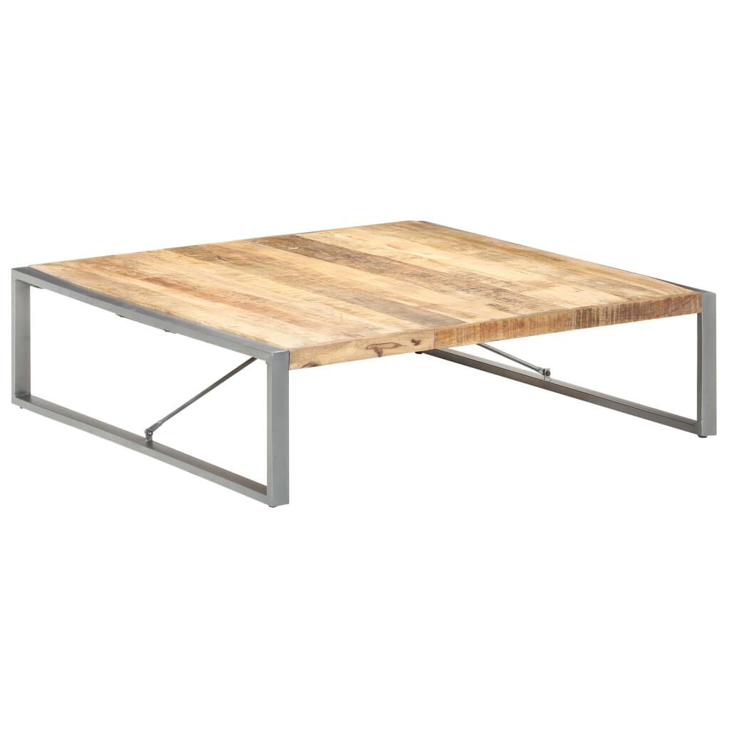 vidaXL Τραπεζάκι Σαλονιού 140 x 140 x 40 εκ. Ακατέργαστο Ξύλο Μάνγκο