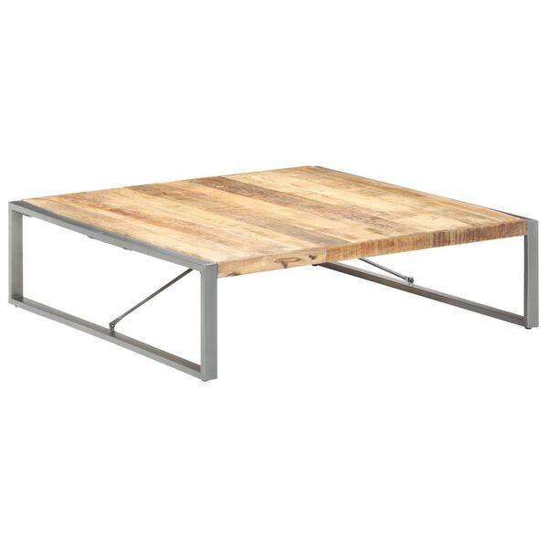 vidaXL Τραπεζάκι Σαλονιού 140 x 140 x 40 εκ. Ακατέργαστο Ξύλο Μάνγκο