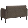 vidaXL Καναπές Loveseat Σκούρο Γκρι 110 εκ. Συνθετικό δέρμα