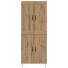 vidaXL Highboard Artisan Oak 69,5 x 34 x 180 &epsilon;&kappa;. &Epsilon;&pi;&epsilon;&xi;&epsilon;&rho;&gamma;&alpha;&sigma;&mu;έ&nu;&omicron; &xi;ύ&lambda;&omicron;