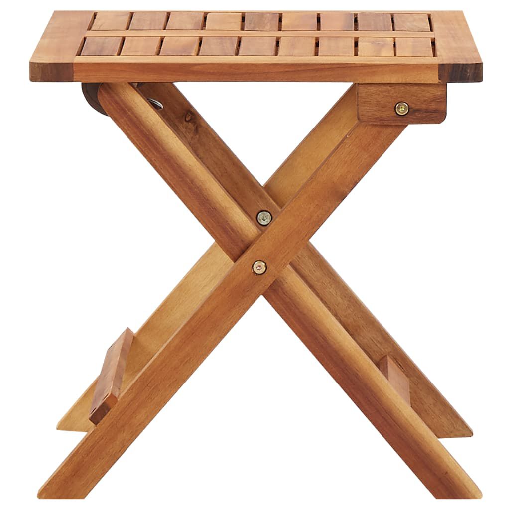 vidaXL Τραπεζάκι Κήπου Πτυσσόμενο 40 x 40 x 40 εκ. Μασίφ Ξύλο Ακακίας
