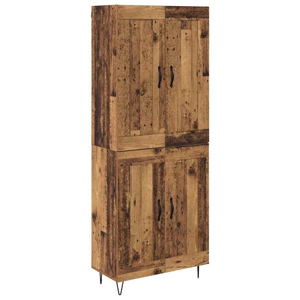 vidaXL Highboard &Pi;&alpha;&lambda;&iota;ό &Xi;ύ&lambda;&omicron; 69,5 x 34 x 180 &epsilon;&kappa;. &Epsilon;&pi;&epsilon;&xi;&epsilon;&rho;&gamma;&alpha;&sigma;&mu;έ&nu;&omicron; &xi;ύ&lambda;&omicron;