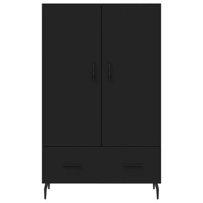 vidaXL Ντουλάπα Μαύρη 69,5 x 31 x 115 εκ. από Επεξεργασμένο Ξύλο