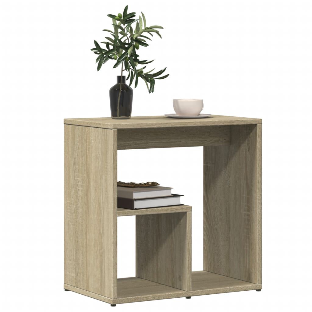 vidaXL Τραπέζι Βοηθητικό Sonoma Δρυς 50 x 30 x 50 εκ. Επεξ. Ξύλο