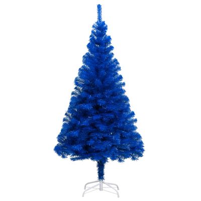 vidaXL Χριστουγεν. Δέντρο Προφωτισμένο Τεχνητό Μπάλες Μπλε 150εκ PVC