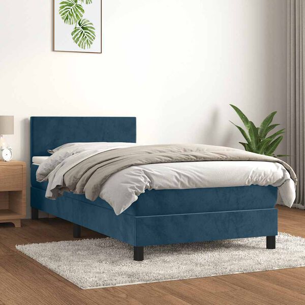 vidaXL &Kappa;&rho;&epsilon;&beta;ά&tau;&iota; Boxspring &mu;&epsilon; &Sigma;&tau;&rho;ώ&mu;&alpha; &Sigma;&kappa;&omicron;ύ&rho;&omicron; &Mu;&pi;&lambda;&epsilon; 90x190 &epsilon;&kappa;. &Beta;&epsilon;&lambda;&omicron;ύ&delta;&iota;&nu;&omicron;